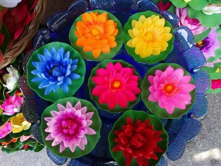 Lotus plastic handmade in market Thailandの素材