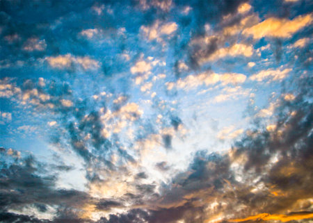 cloud sky sunset evening beautiful in south Thailandの写真素材