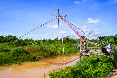 Fishing tools in south Thailand and landscape beauty natureの写真素材