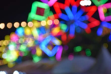light bokeh at night festival in Thailandの写真素材
