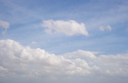 blue sky white cloudscape beauty natureの写真素材