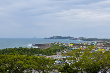 Beautiful seas and islands in South Koreaの写真素材