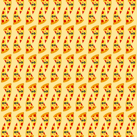 Cartoon pizza giving thumb up (pizza)のイラスト素材