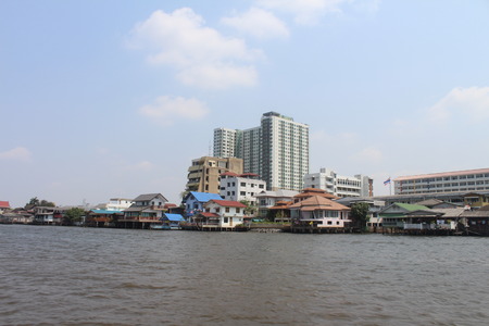 White tower and blue skyの写真素材