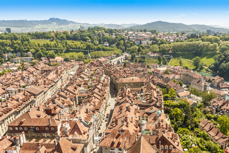 Beautiful old town Bern city, capital of Switzerland