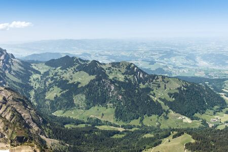 View from the mountain Pilatus at Lucerne, Switzerlandの写真素材