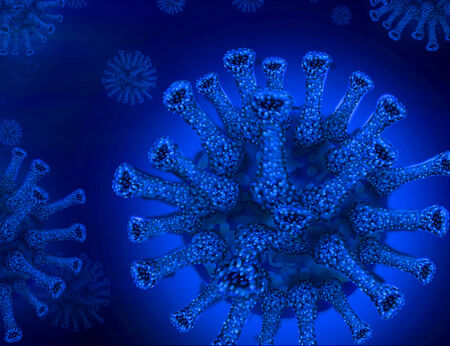 the blue virusの写真素材