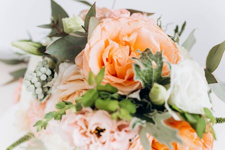 Wedding beauty wedding flowers. A bouquet for the bride.の写真素材
