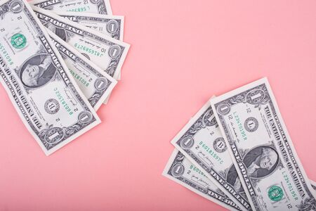 One dollar against the color of the year. Place for an inscription.