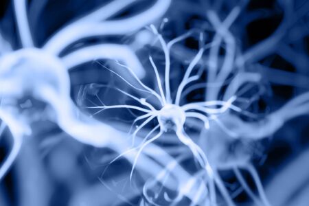 Wall of Classic Blue . Color of the Year.の写真素材