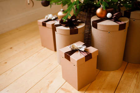Gifts under the tree for the New Year.