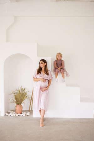 Second pregnancy. Waiting for the baby.の写真素材