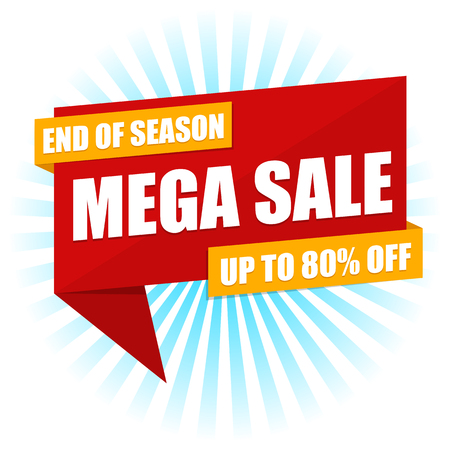 Mega Sale Signのイラスト素材