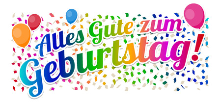 Alles Gute zum Geburtstag - Happy Birthday Vector.のイラスト素材