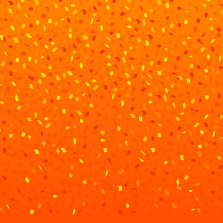 Falling confetti on orange background.のイラスト素材