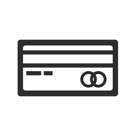 Credit card icon. Debit payment symbol. Bank sign.のイラスト素材