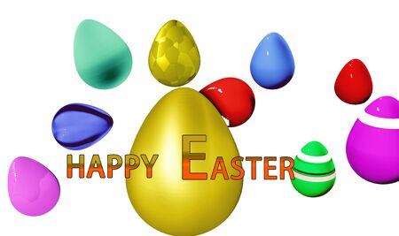 easter egg greeting season holidayの写真素材