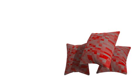 3d render pillow on backgroundの写真素材