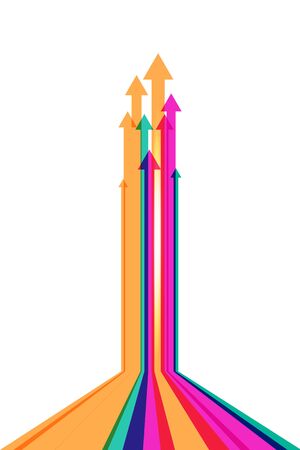 Abstract  arrow background illustrationのイラスト素材