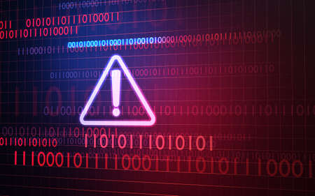 System security alert , Security Lock , Password Binary , Dangerous wallpaper , Blue and red background , Passcode Keyの写真素材