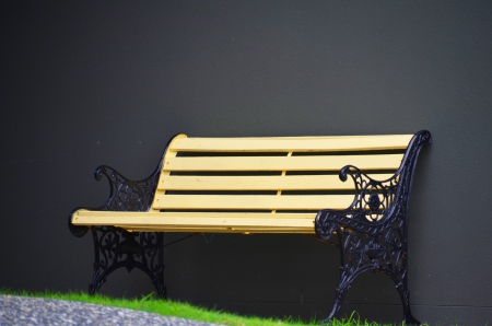 Garden benchの写真素材