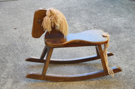 Antique rocking horseの写真素材