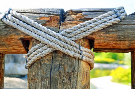Ropes,coupling logsの写真素材