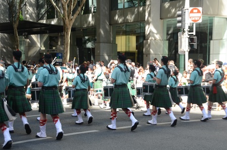 Marching with pride ; Anzac day parade ,25th of April 2013, Brisbane CBD at 10 am., Australia のeditorial素材