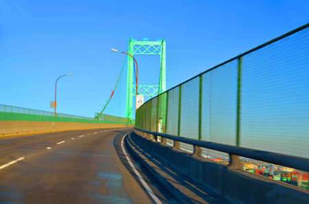 A suspension bridge