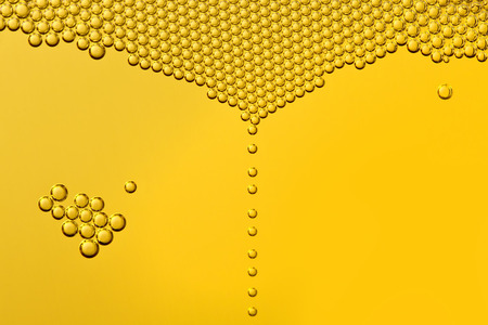 Bubbles in a beerの写真素材
