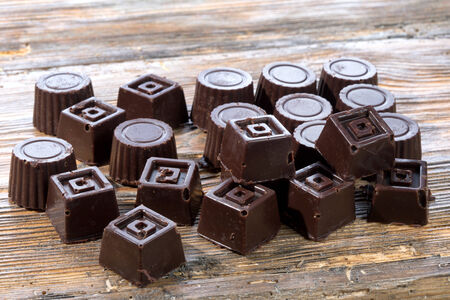 Home made dark chocolateの写真素材