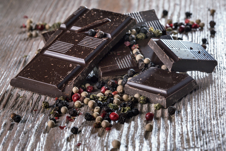 Chocolate with pepperの写真素材