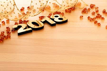 Happy New Year 2018の写真素材