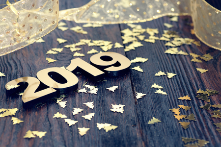 Happy New Year 2019の写真素材