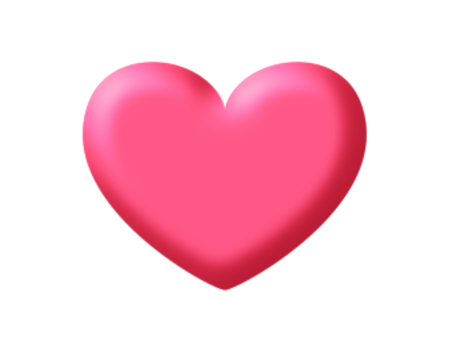 Heart in pinkの写真素材