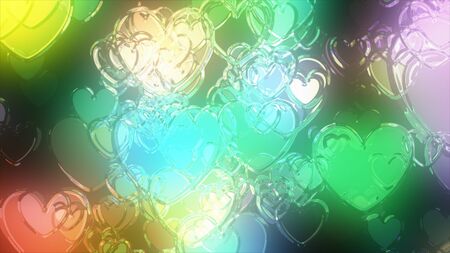 Translucent shape particlesの写真素材