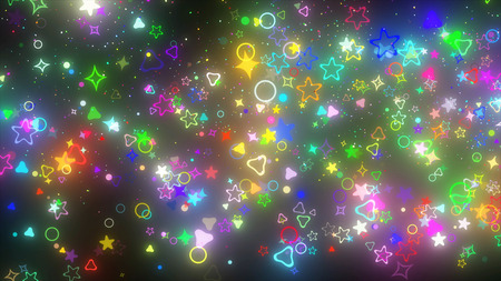 sparkling particlesの写真素材