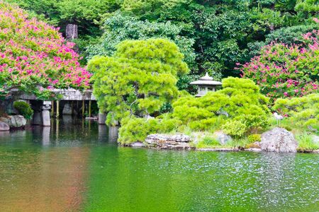 the garden of imperial palace in Kyoto, Japanのeditorial素材