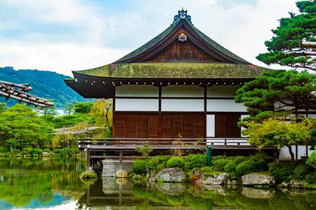 Heian jingu at the shrine in Kyoto, Japanのeditorial素材