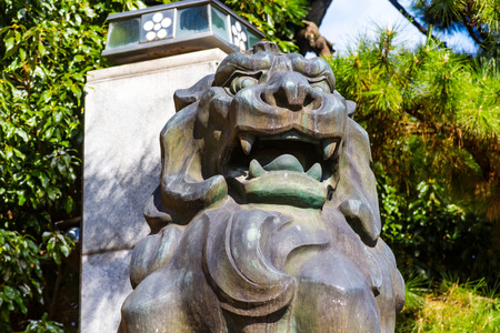 guardian lionの写真素材