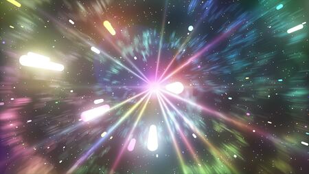 particles in the outer spaceの写真素材