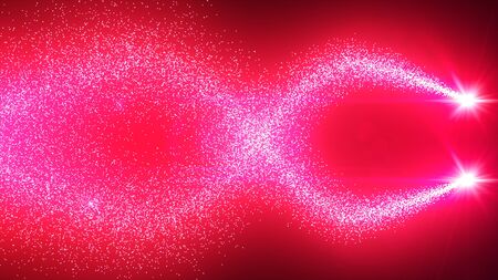 sparkling spiral particles