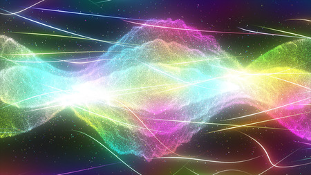 sparkling graphic particles