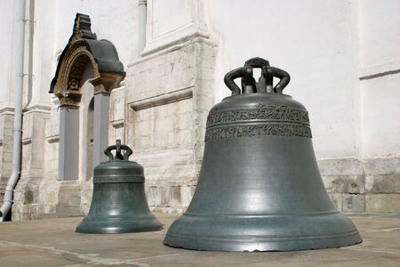 Two old church bellsの写真素材