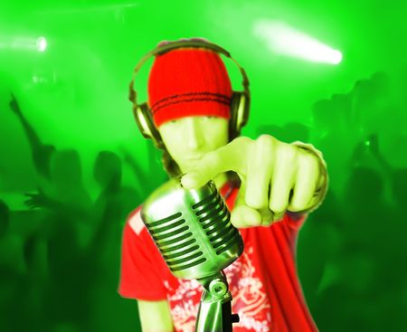 Disco DJ-3 (DJ & Dancing People)の写真素材
