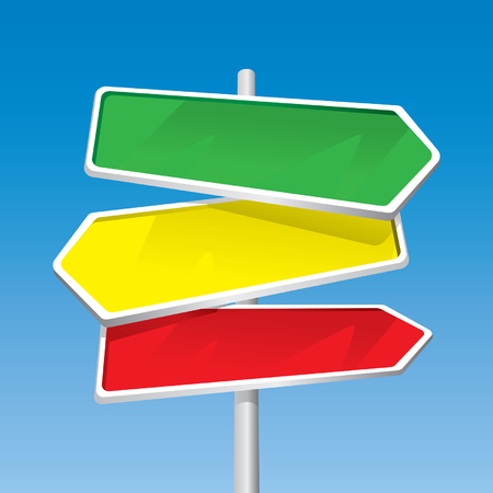 Signpost (editable vector + jpeg)のイラスト素材