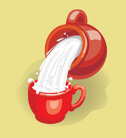 Milk (vector or XXL jpeg image)のイラスト素材