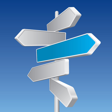 Directional Signsのイラスト素材