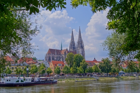 Cathedral of Regensburgの写真素材