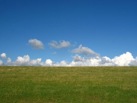 Meadow and Skyの写真素材